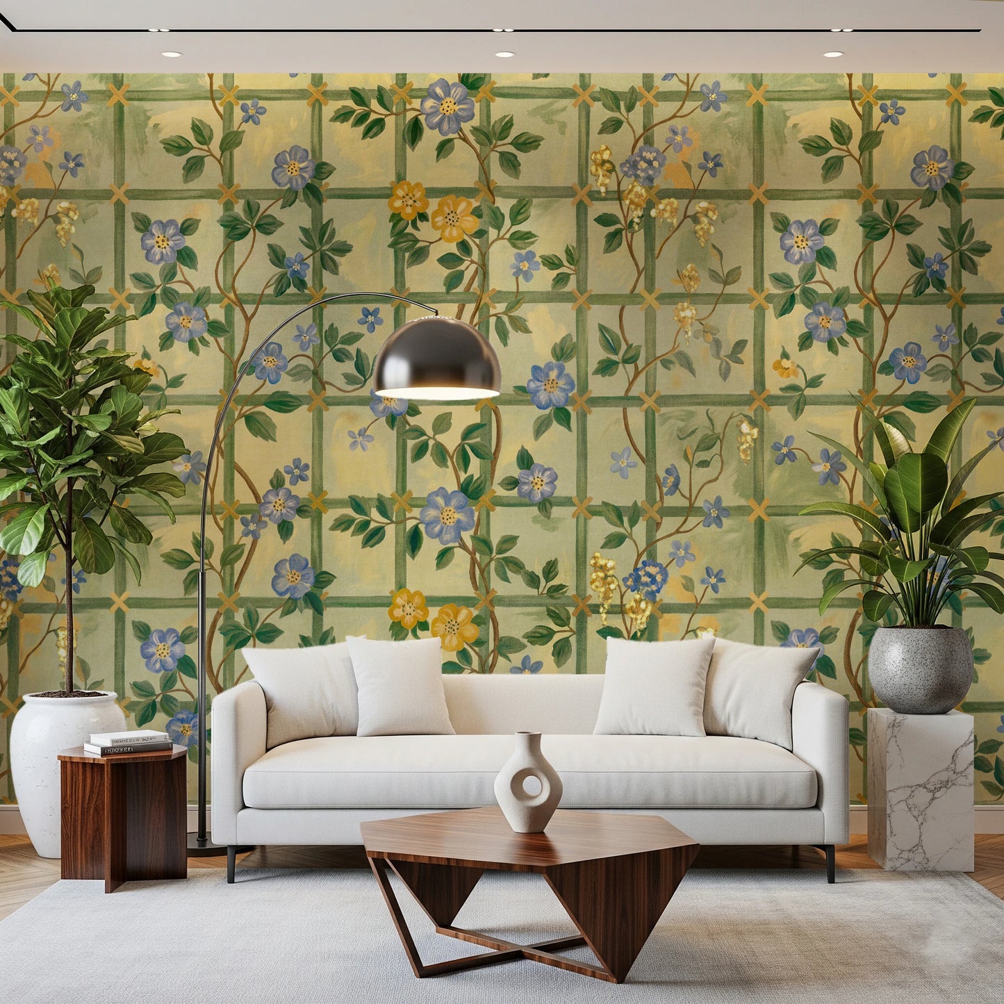 Vintage Garden English Roses Wall Mural