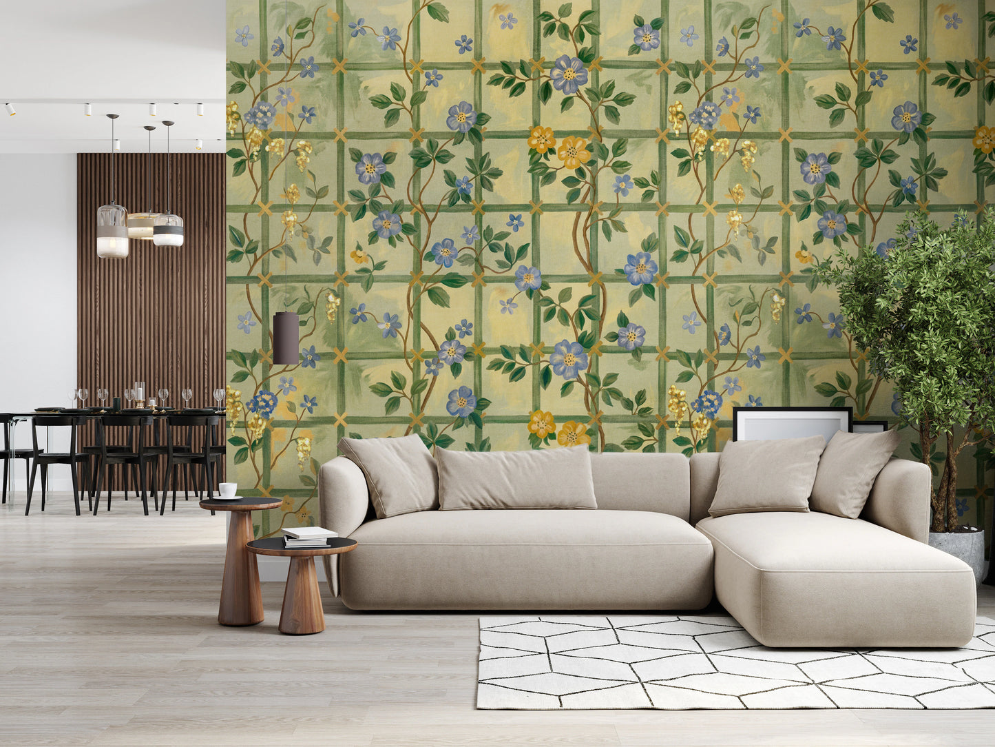 Vintage Garden English Roses Wall Mural