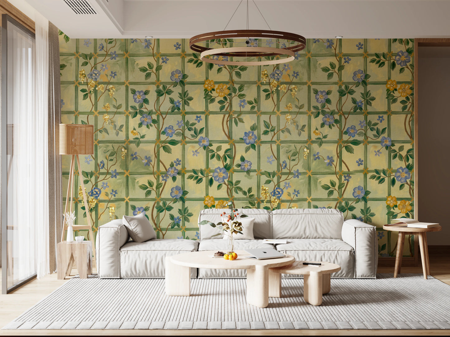 Vintage Garden English Roses Wall Mural