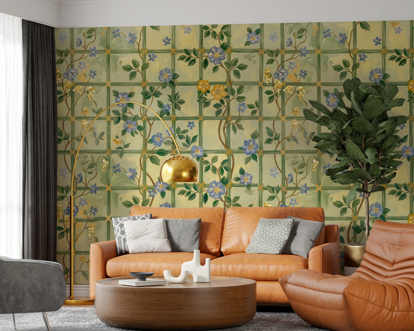 Vintage Garden English Roses Wall Mural