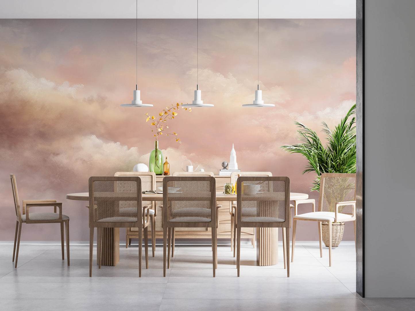 Dreamy Sky Warm Sunset Wall Mural