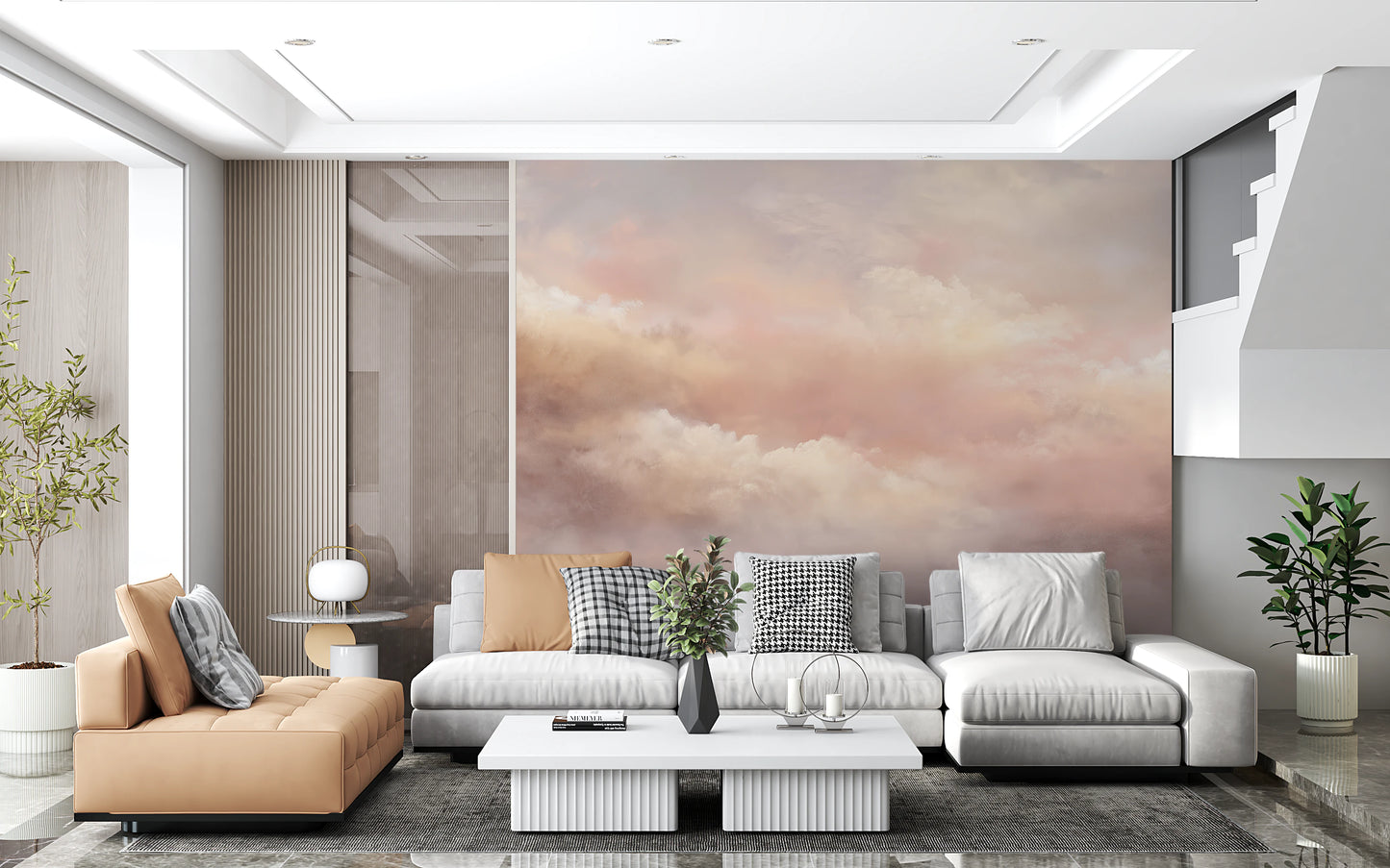 Dreamy Sky Warm Sunset Wall Mural