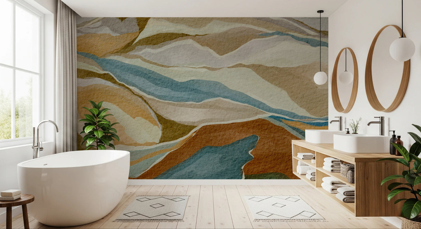Mountain peaks Wall Mural