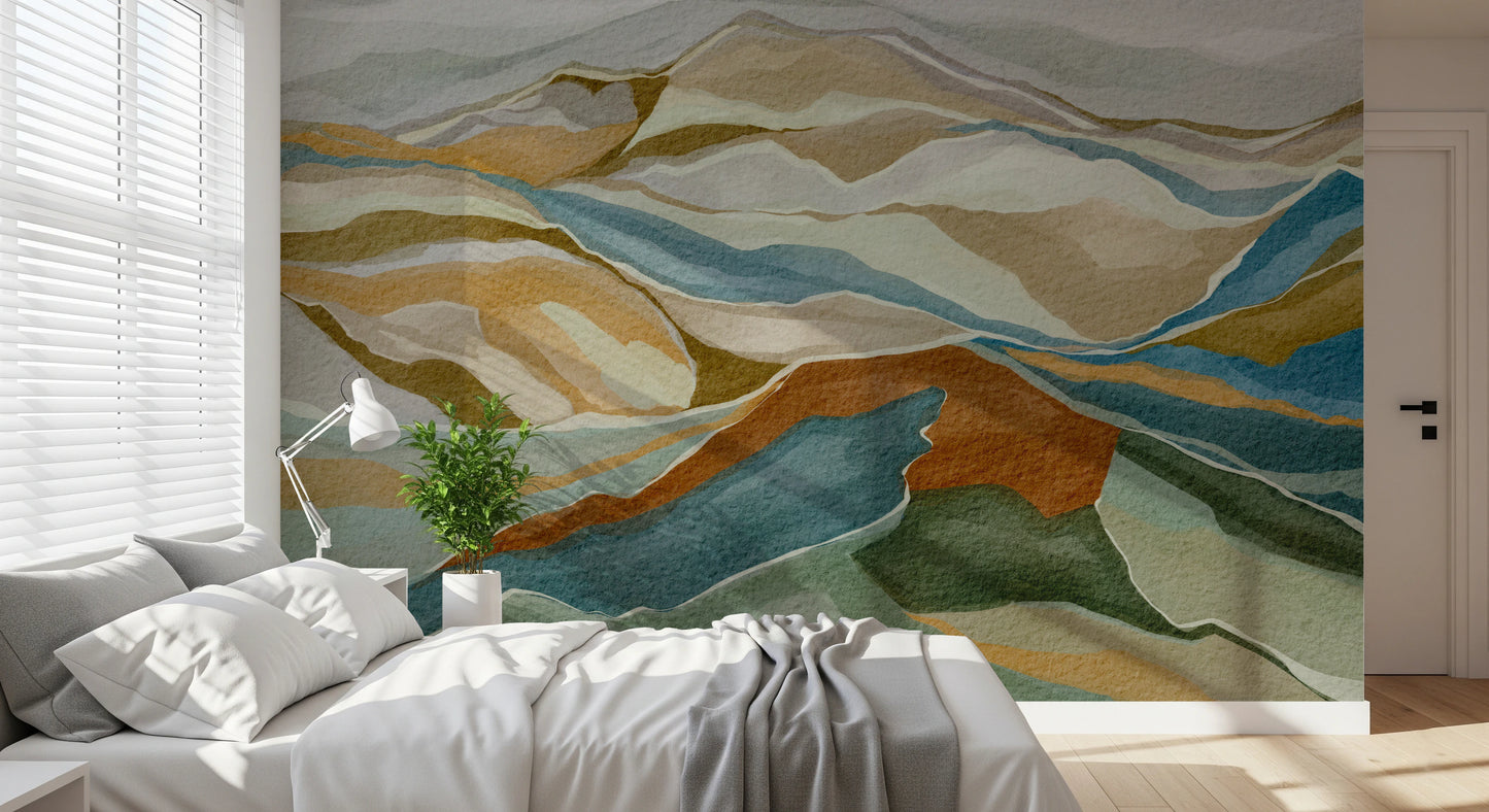 Mountain peaks Wall Mural