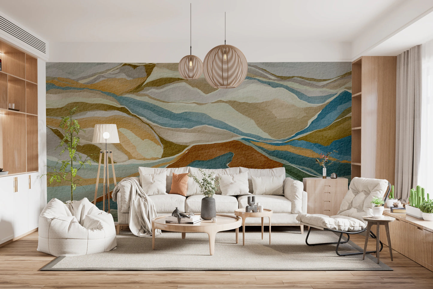 Mountain peaks Wall Mural