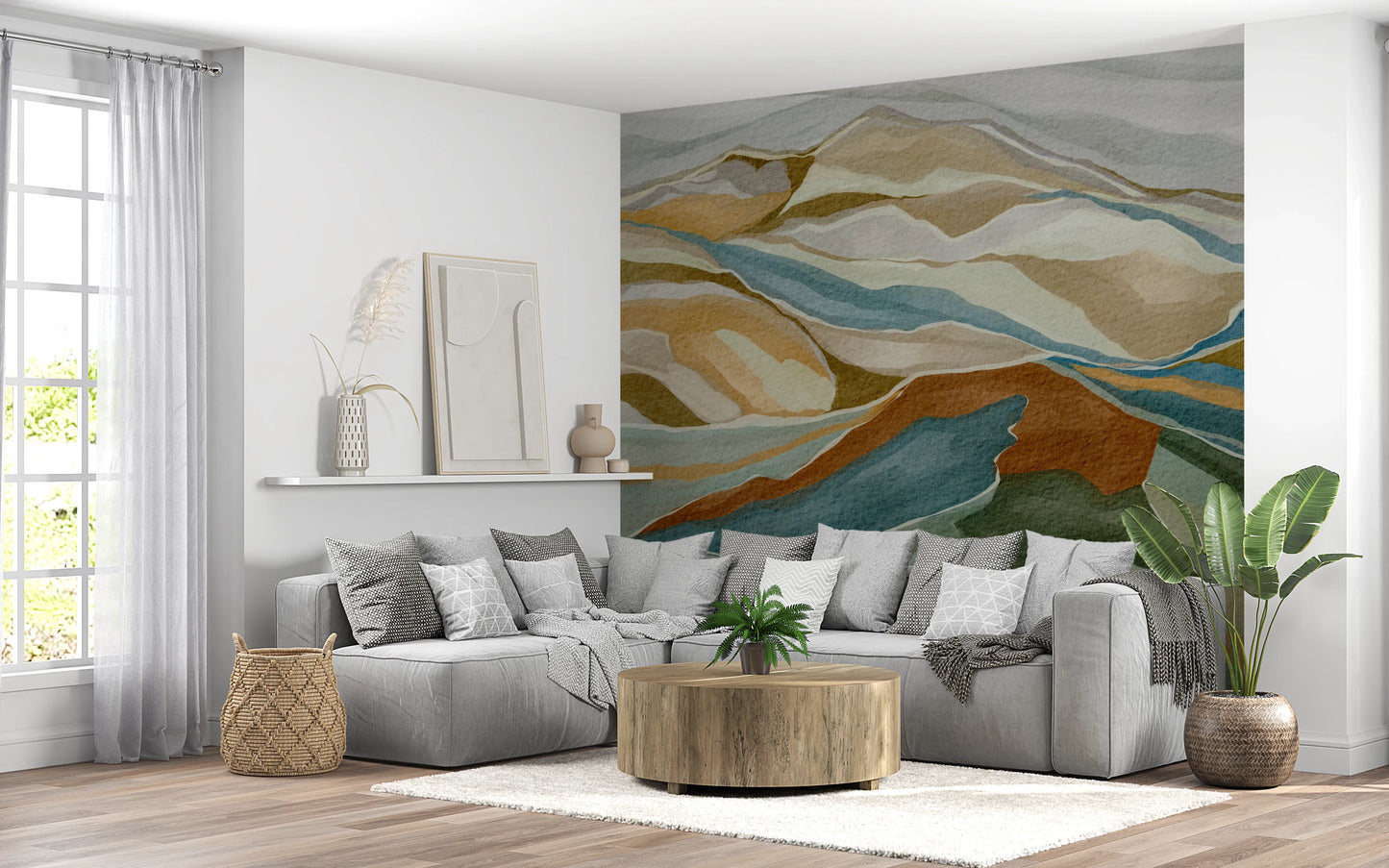 Mountain peaks Wall Mural