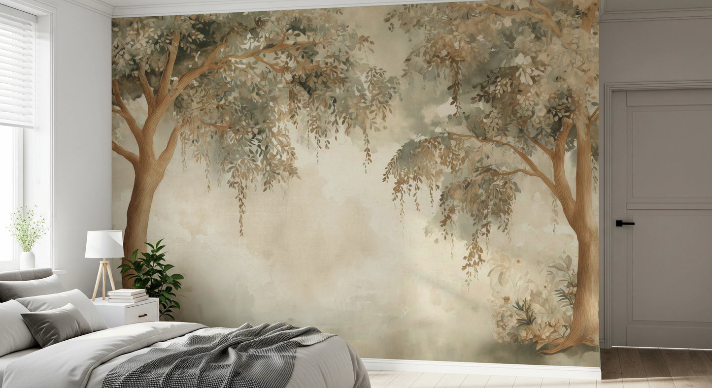 Willow Dreams – Forest Green Wall Mural