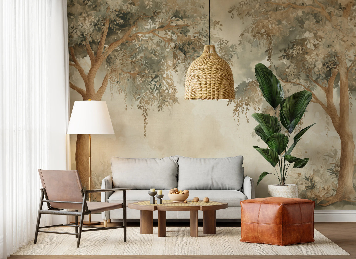 Willow Dreams – Forest Green Wall Mural