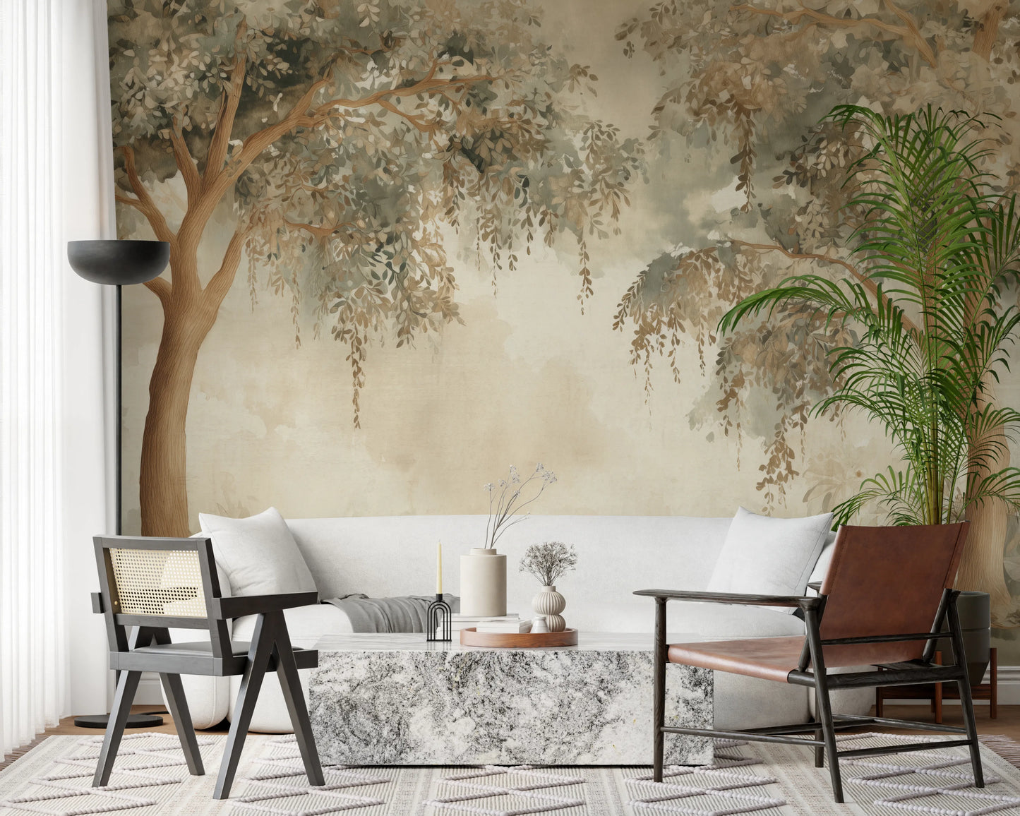 Willow Dreams – Forest Green Wall Mural