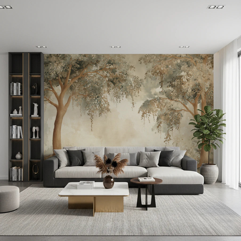 Willow Dreams – Forest Green Wall Mural