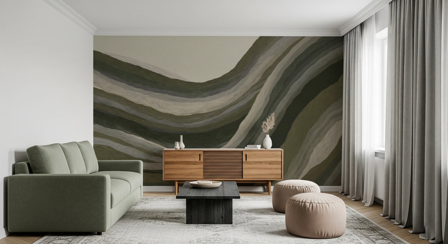Earthy abstract textured landscape  Wall Mural