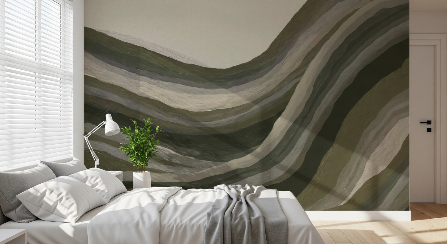 Earthy abstract textured landscape  Wall Mural