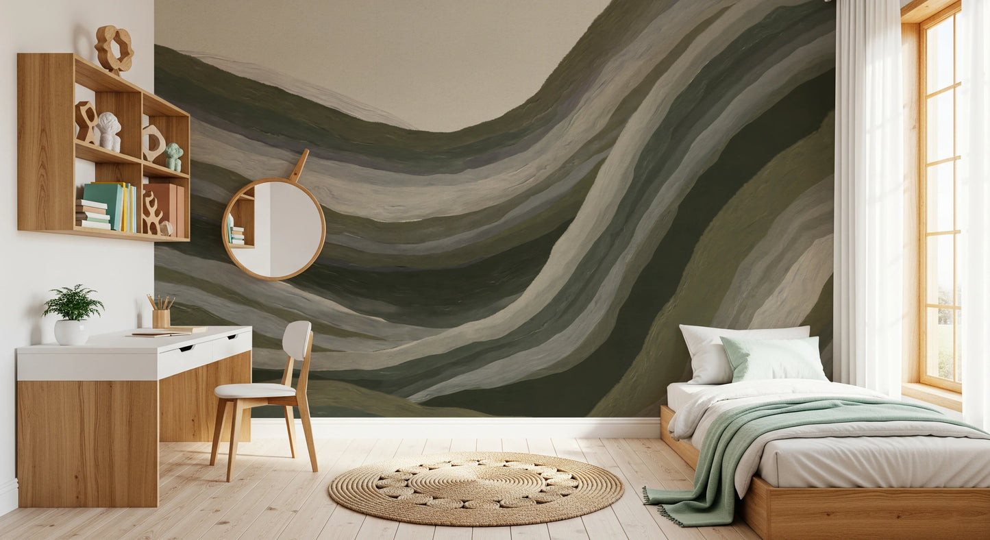 Earthy abstract textured landscape  Wall Mural