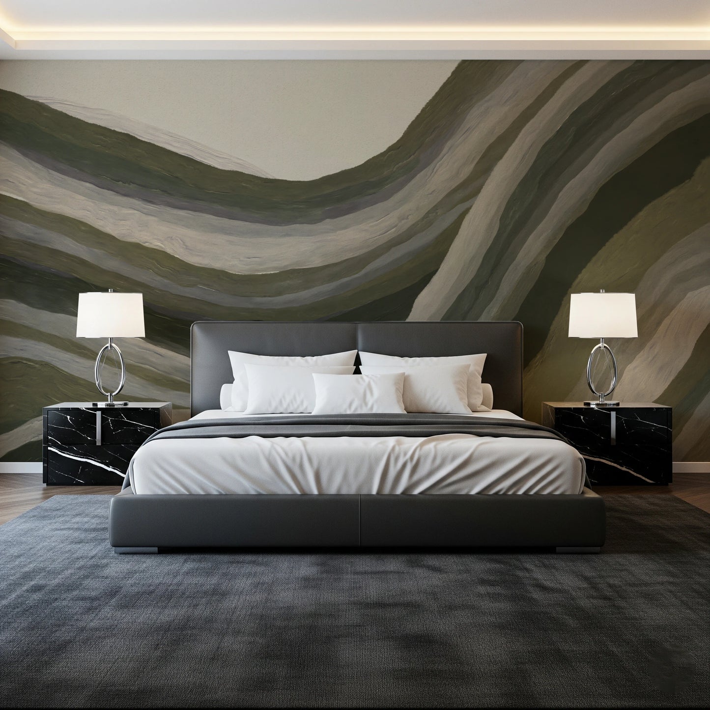 Earthy abstract textured landscape  Wall Mural