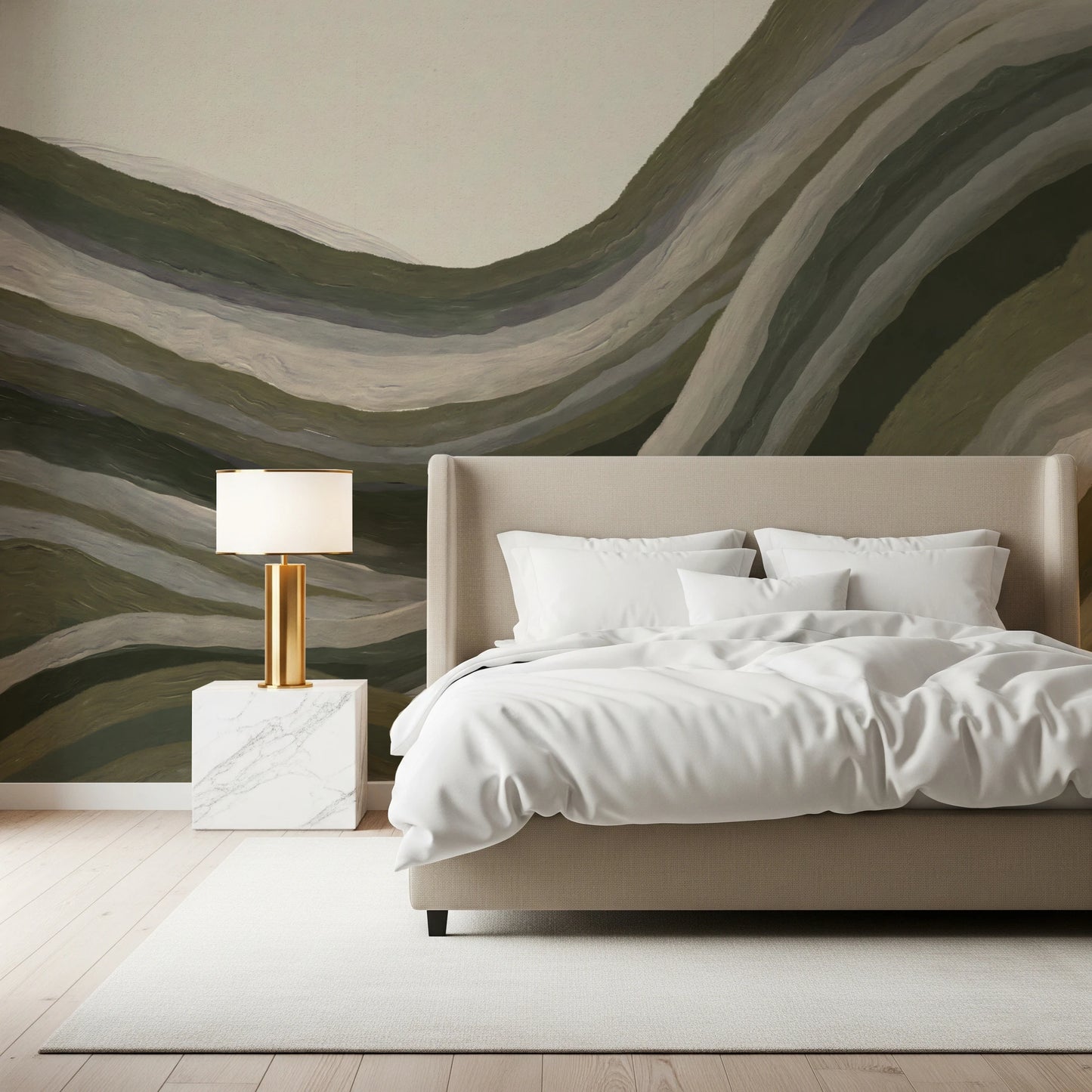 Earthy abstract textured landscape  Wall Mural