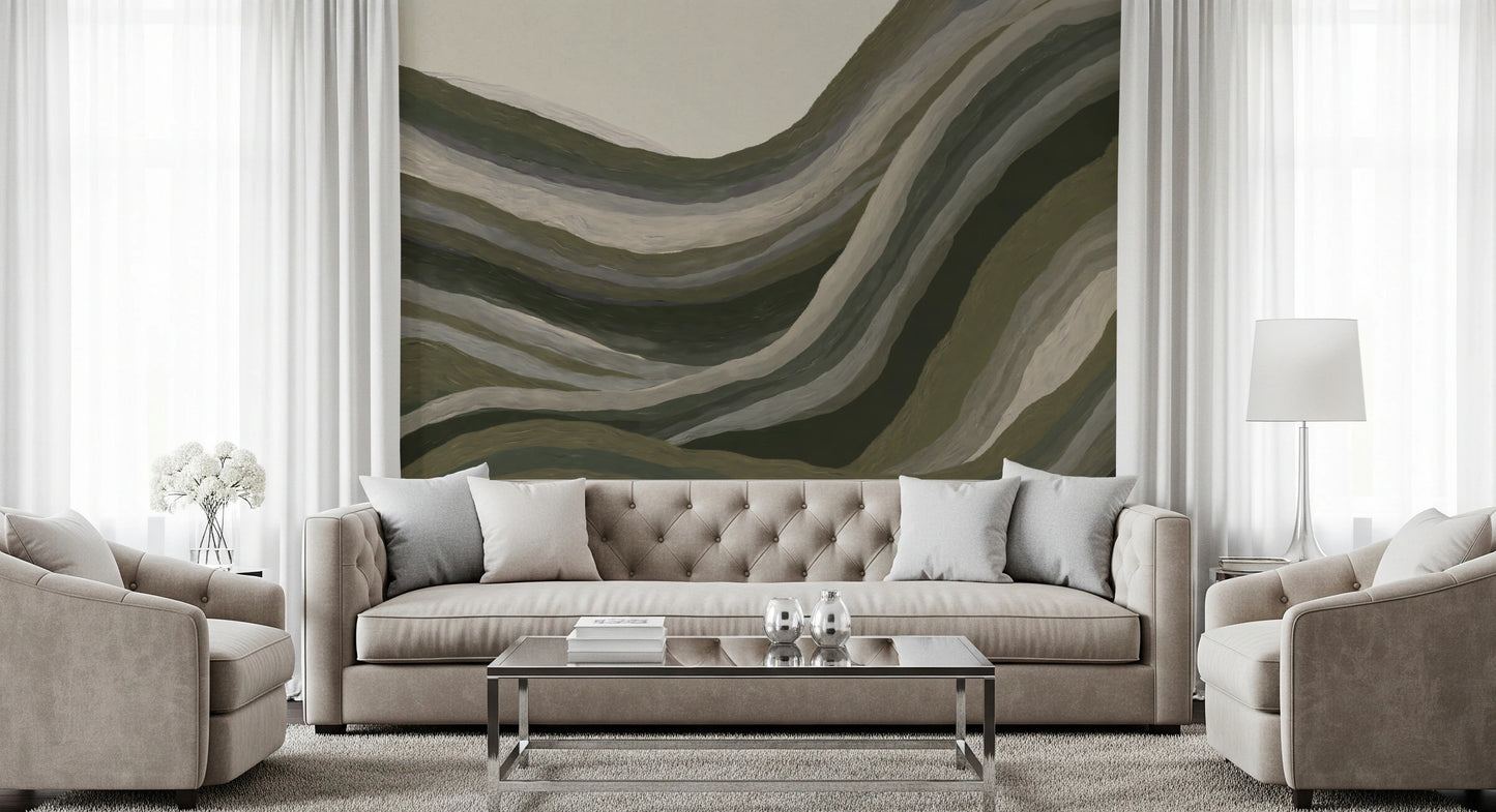 Earthy abstract textured landscape  Wall Mural