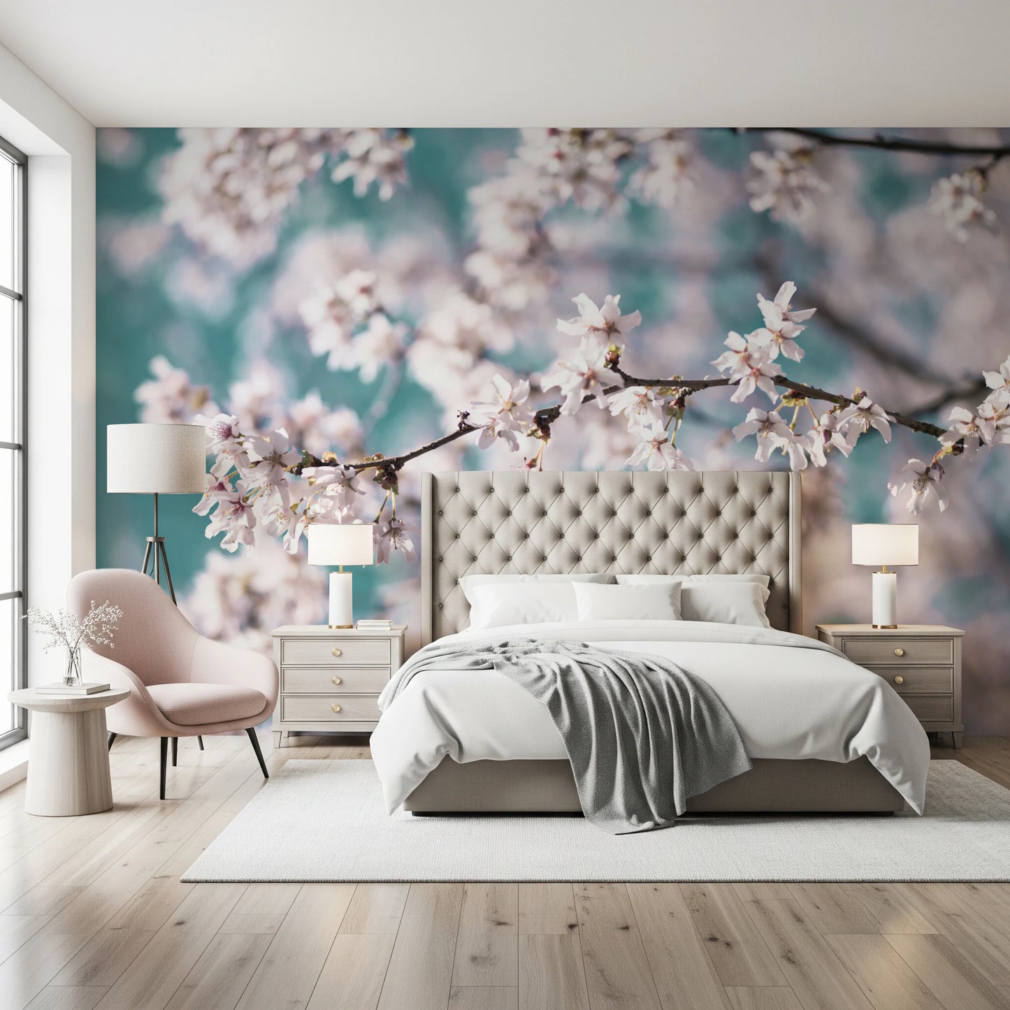 Cherry Bloom Serenity Wall Mural