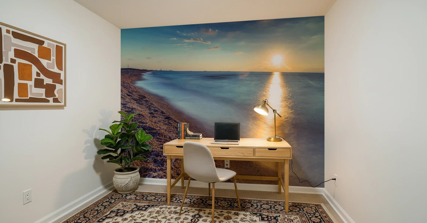 Golden Hour Shores Wall Mural