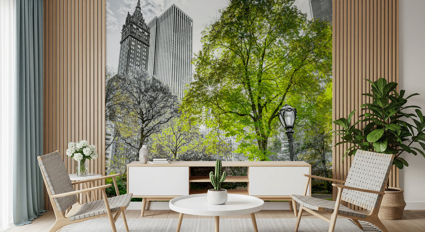 Emerald Metropolis Wall Mural