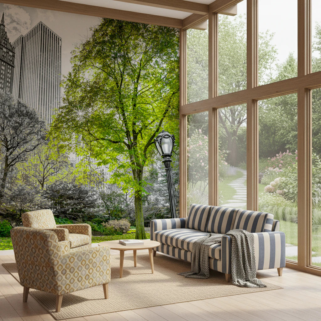 Emerald Metropolis Wall Mural