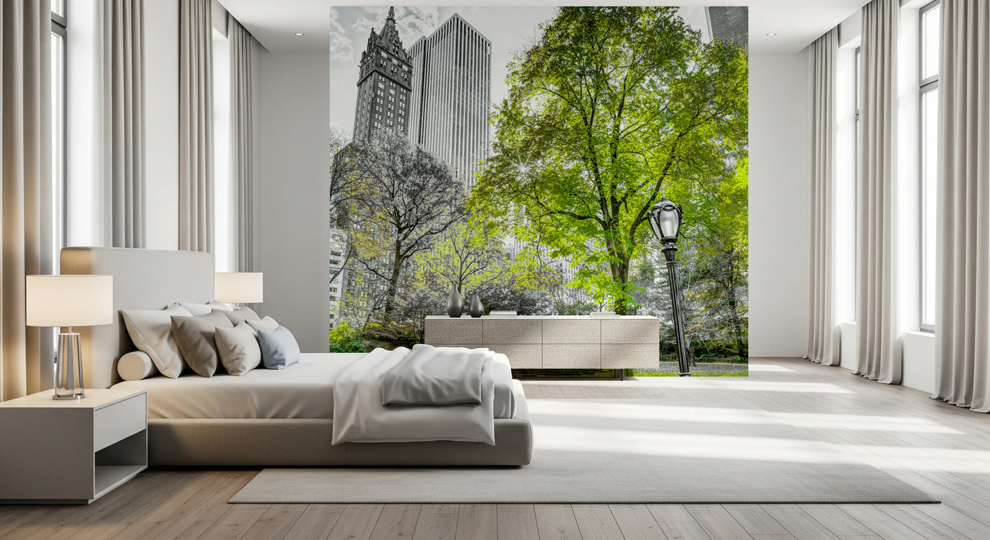 Emerald Metropolis Wall Mural