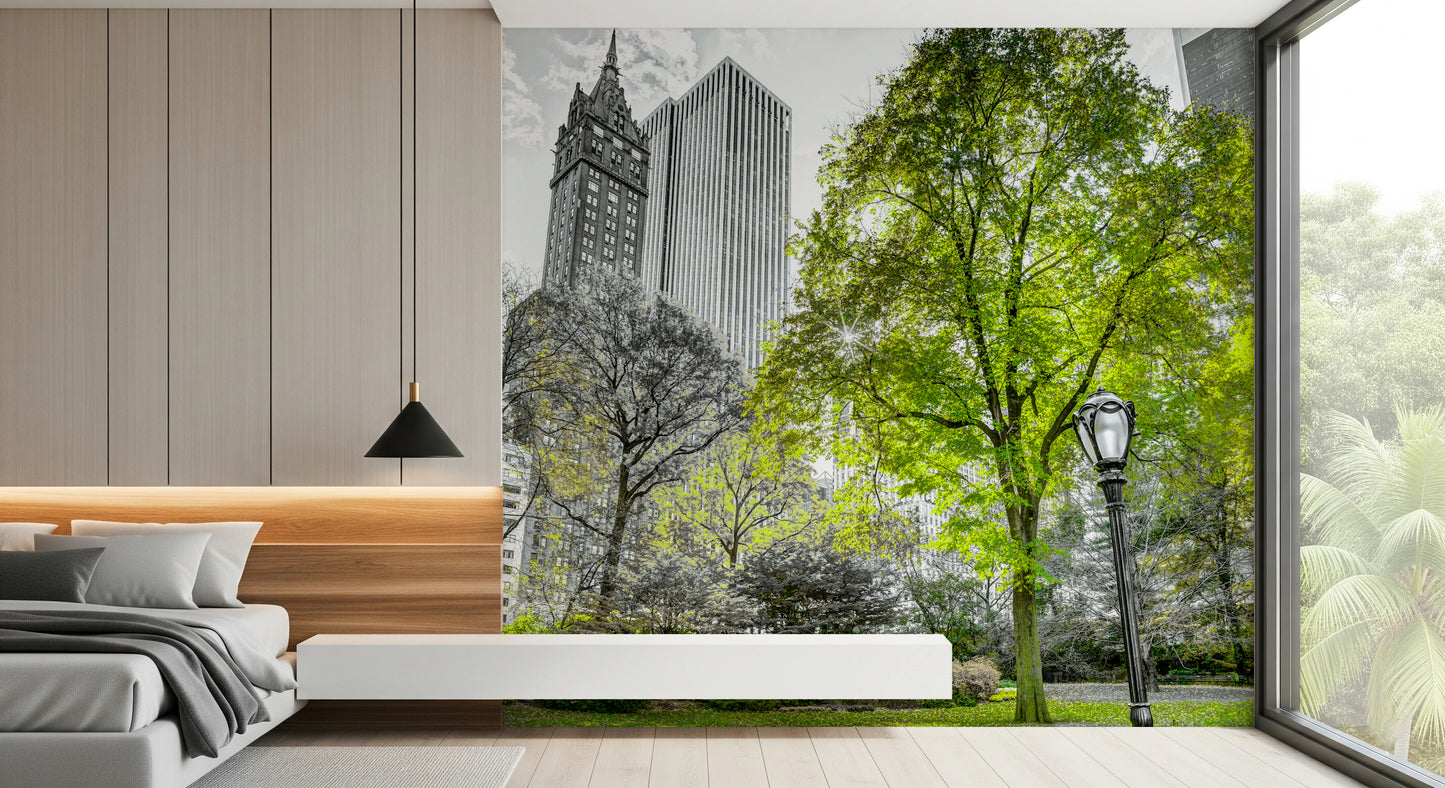 Emerald Metropolis Wall Mural