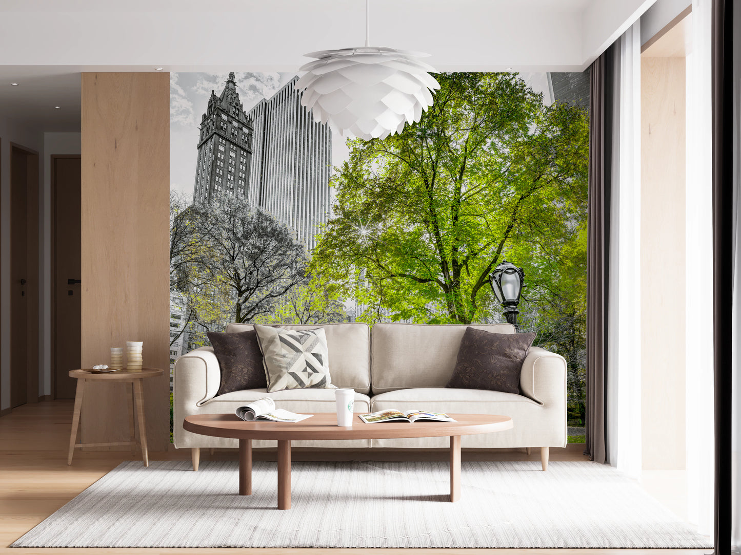 Emerald Metropolis Wall Mural