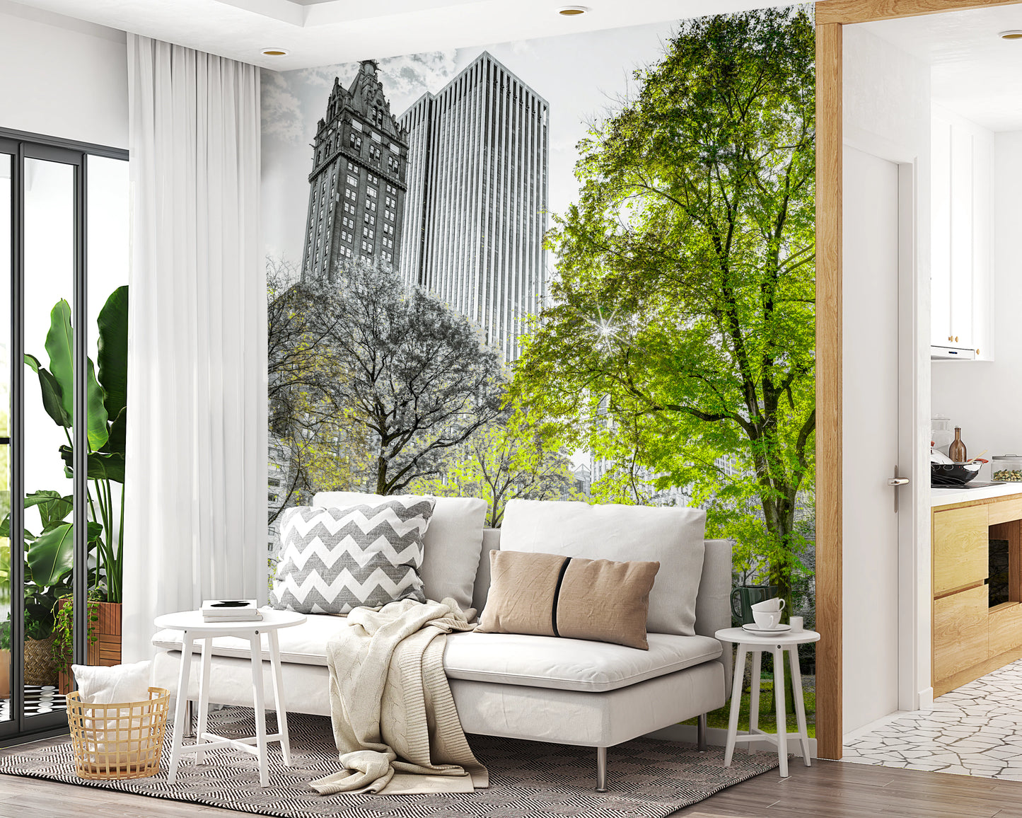 Emerald Metropolis Wall Mural