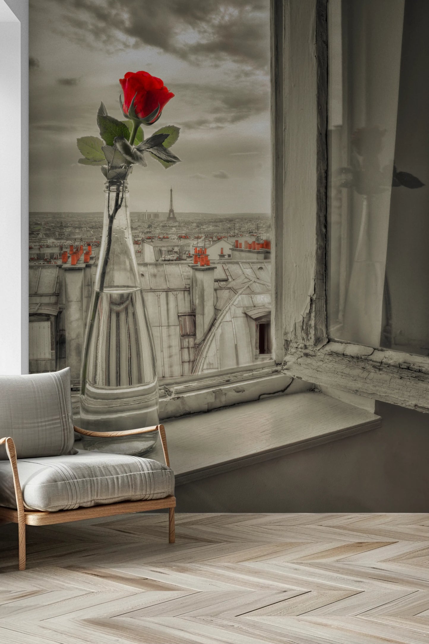 Parisian Bloom Wall Mural