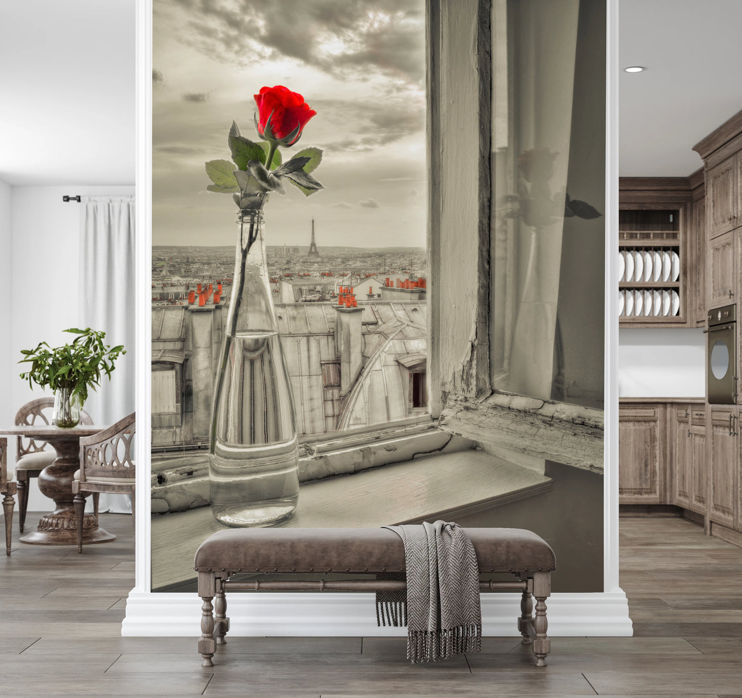 Parisian Bloom Wall Mural