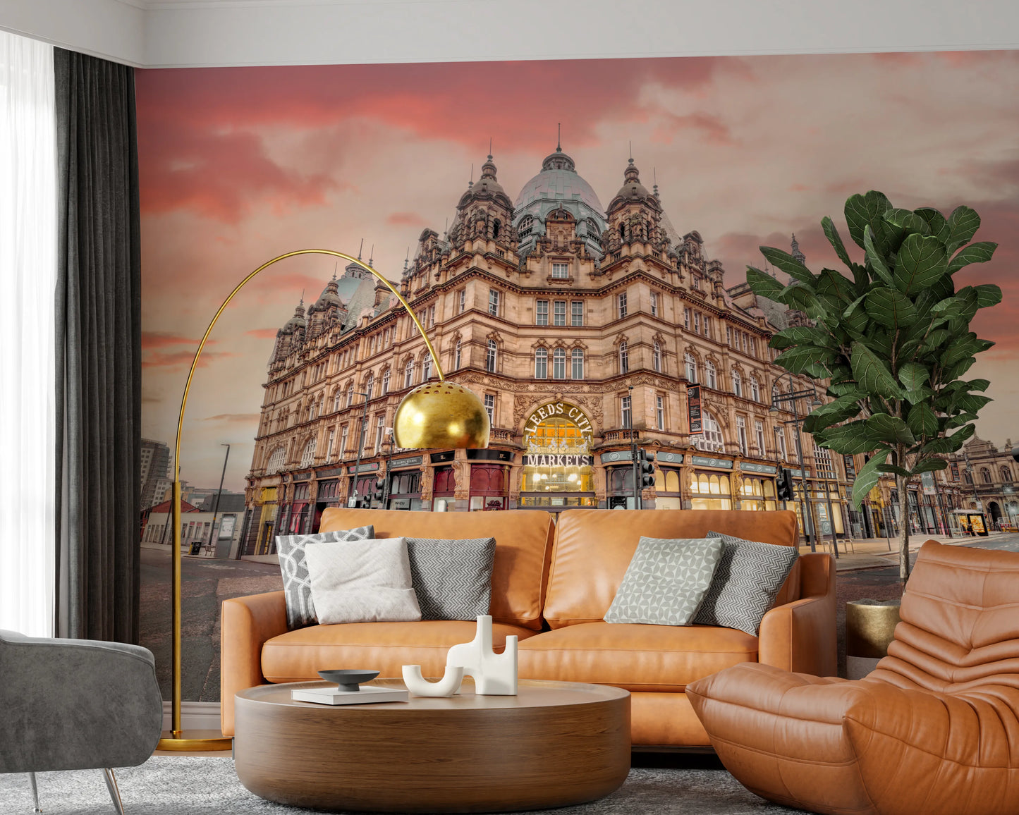 Vibrant Hub Wall Mural