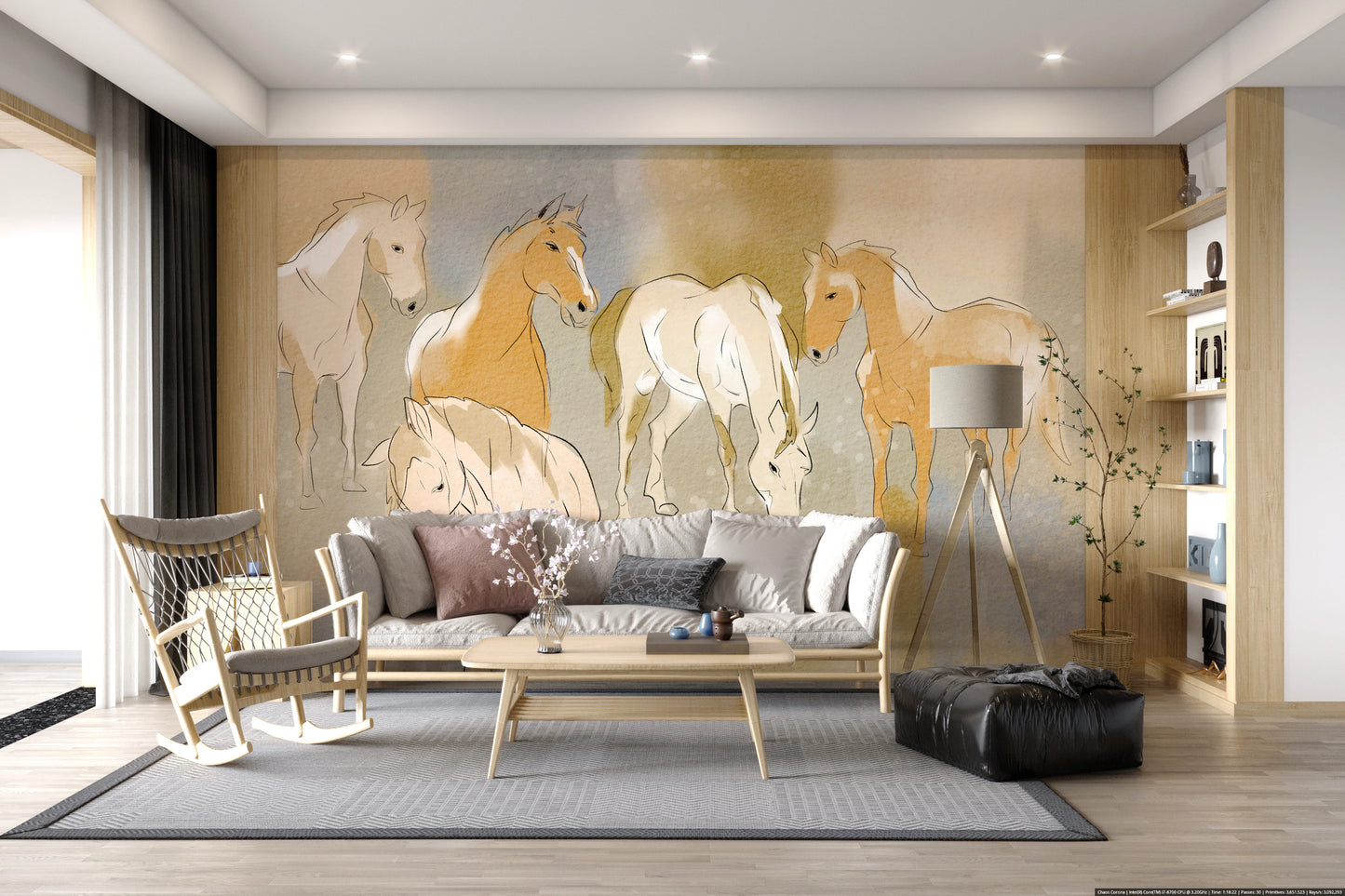 Equestrian Echoes Wall Mural