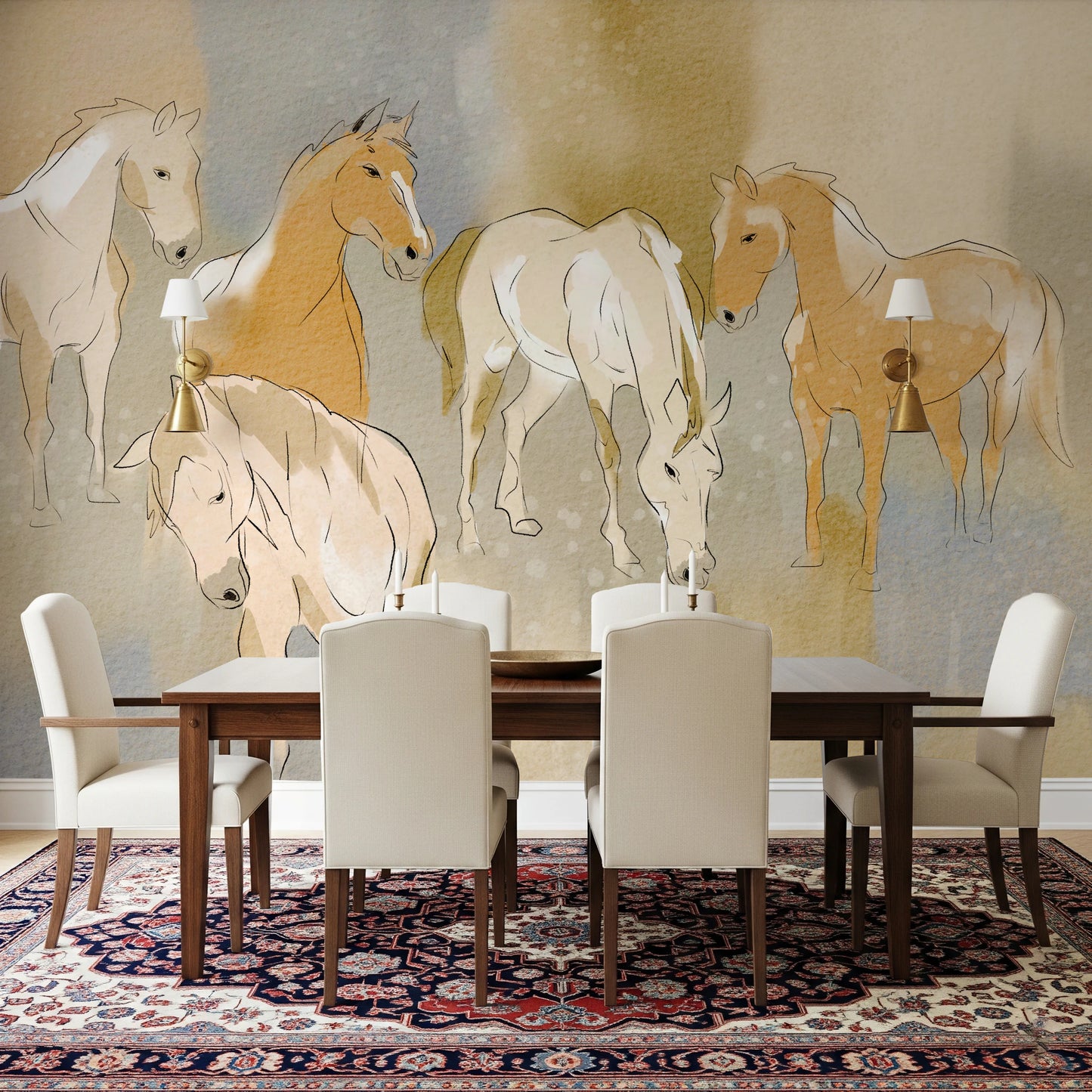 Equestrian Echoes Wall Mural