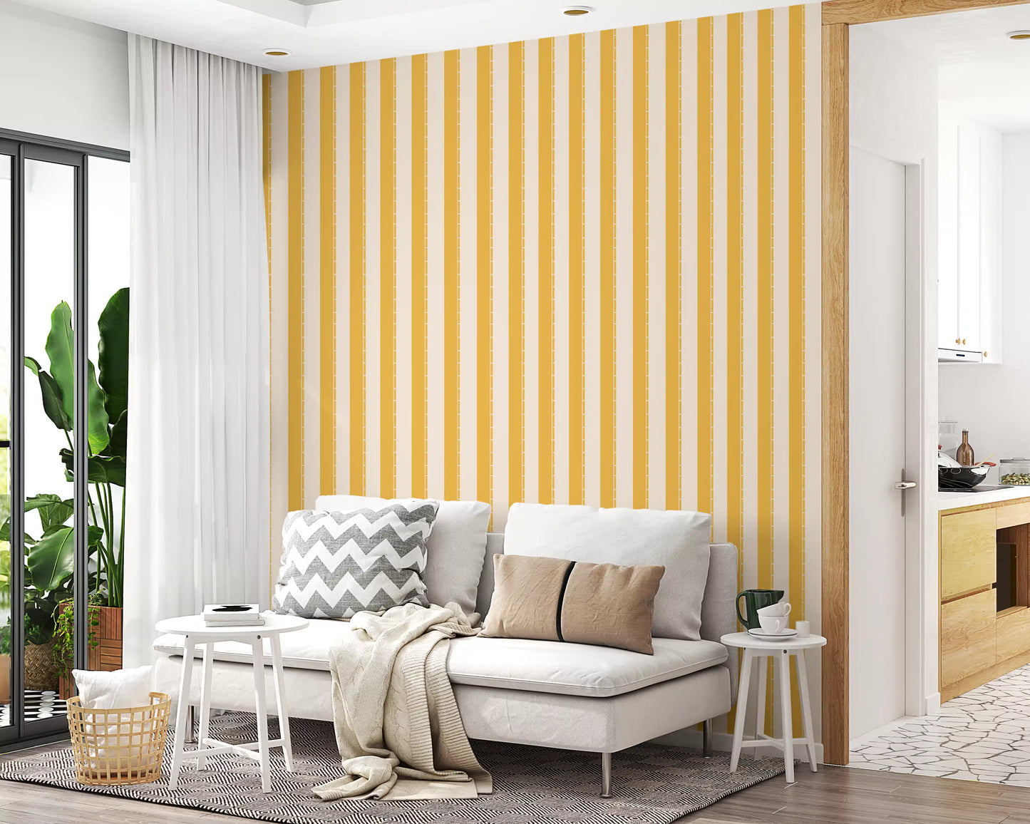 Sunny Stripes Wallpaper⁠