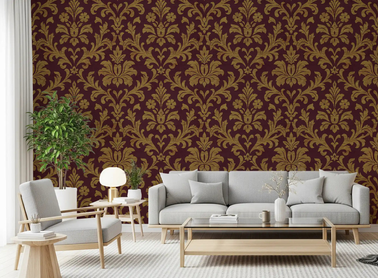 Gilded Leaves Wallpaper Wallpaper⁠