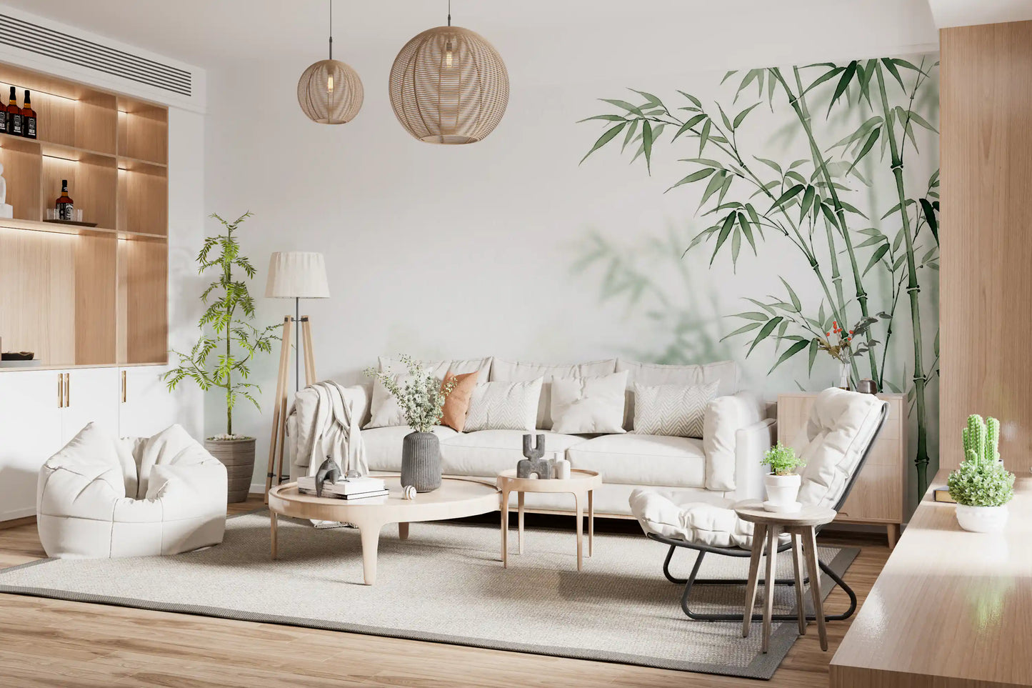 Serene Bamboo Murals Wall Mural