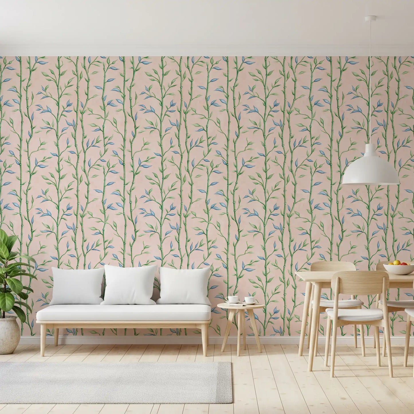 Bamboo Breeze Rose Wallpaper⁠