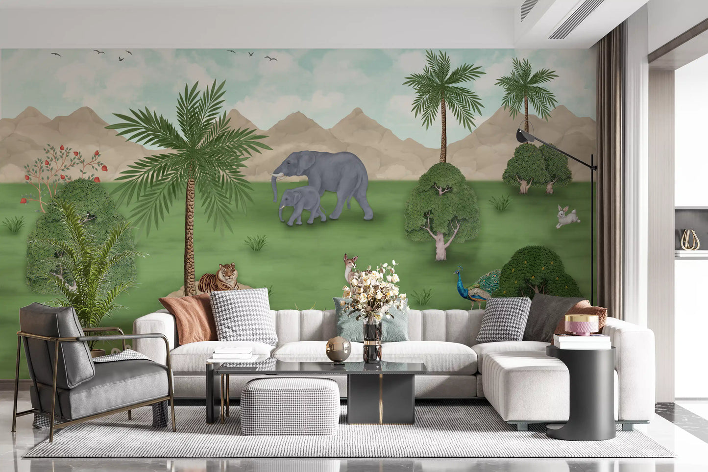 Enchanted River Oasis Wall Mural