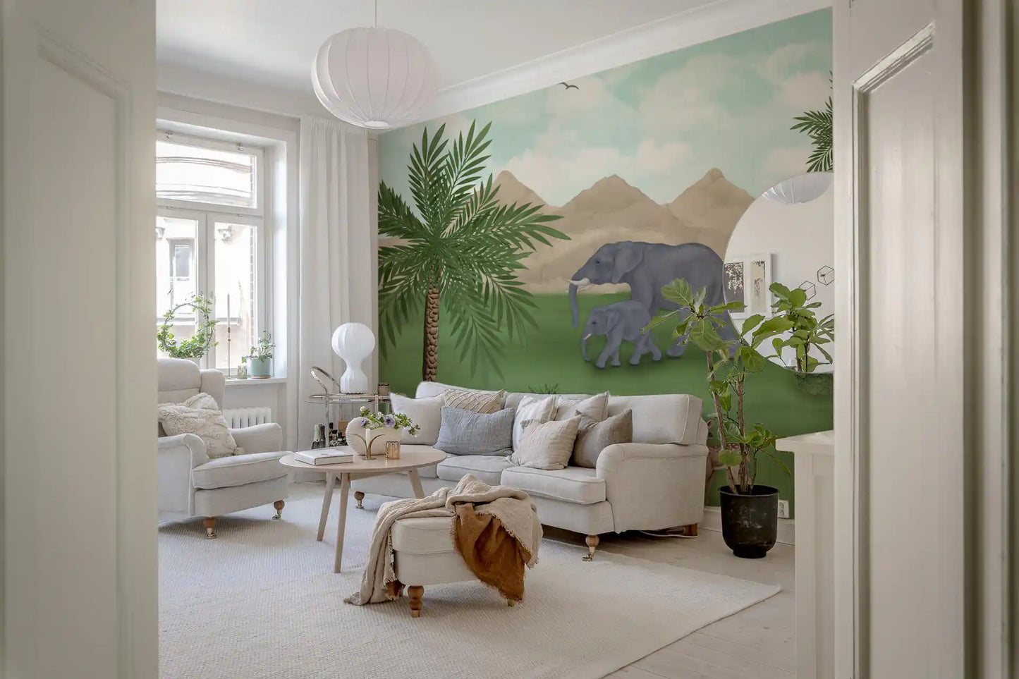 Enchanted River Oasis Wall Mural