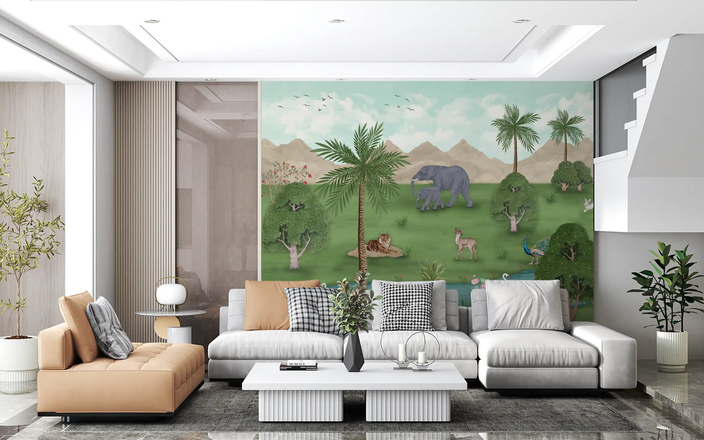 Enchanted River Oasis Wall Mural