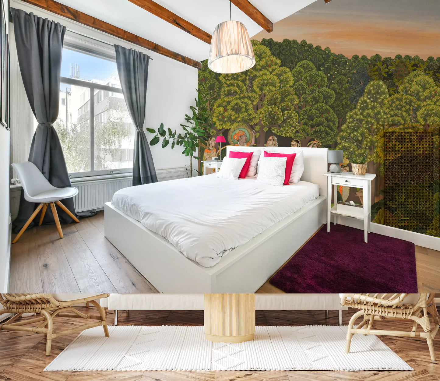 Vrindavan Forest Gathering Wall Mural