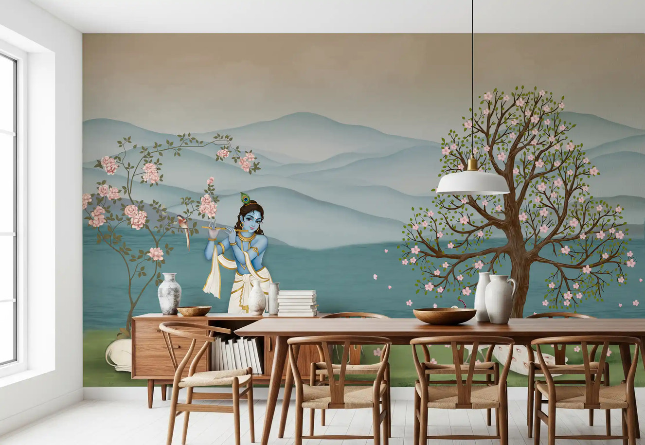 Divine Serenity Garden Wall Mural