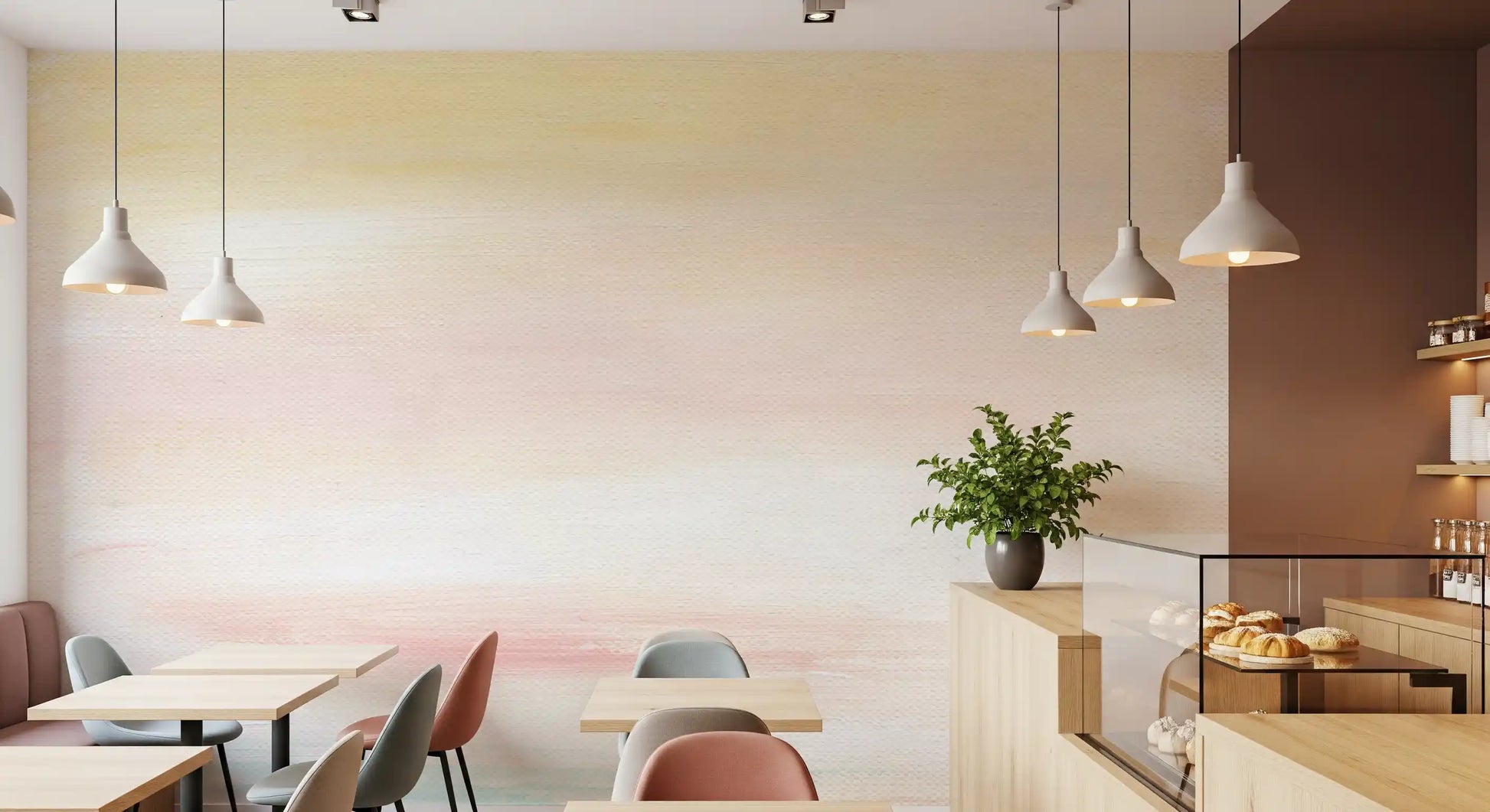 Light sky-inspired texture for a quiet restaurants 