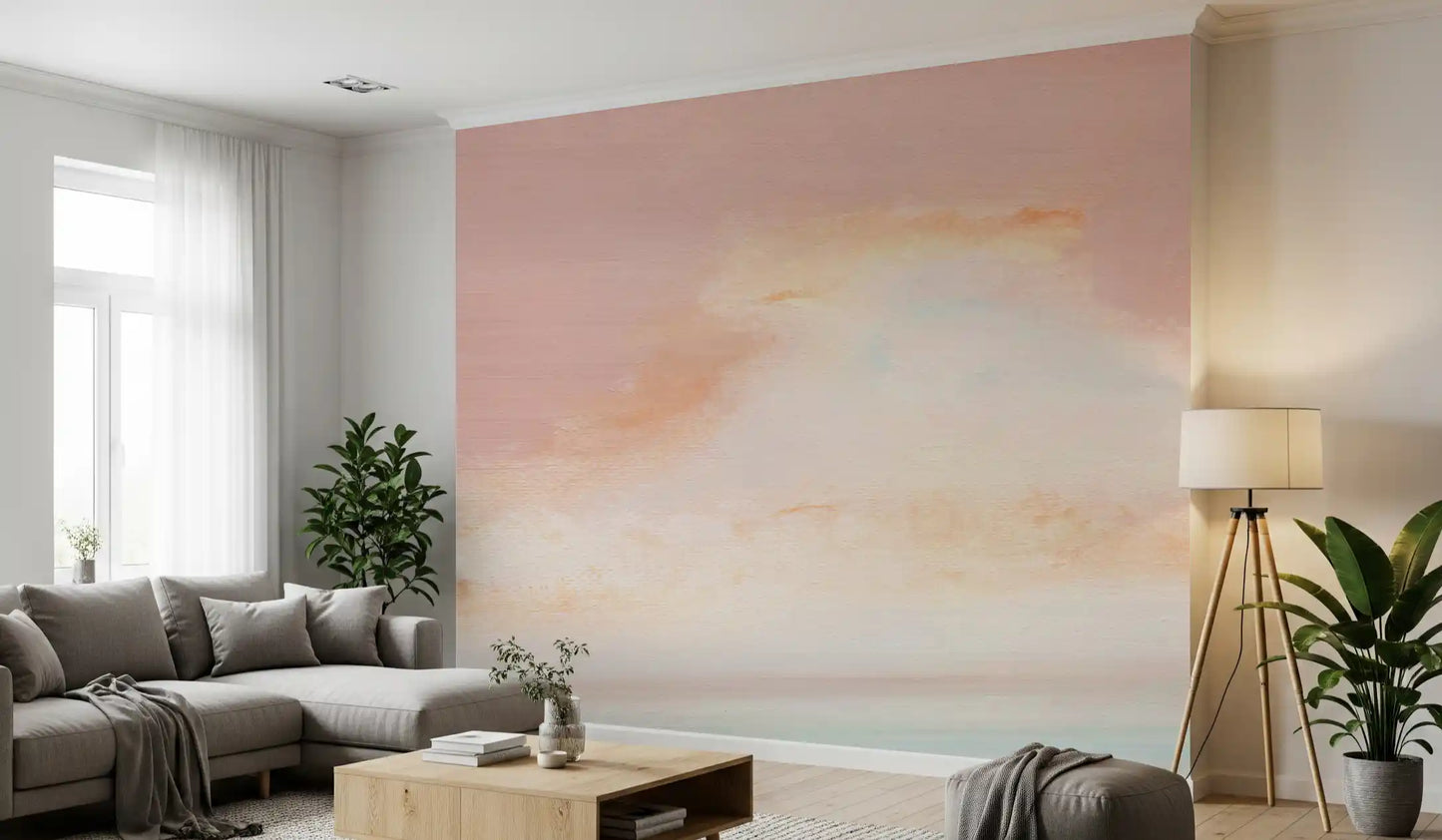 Blush horizon finish in a light hallway setting