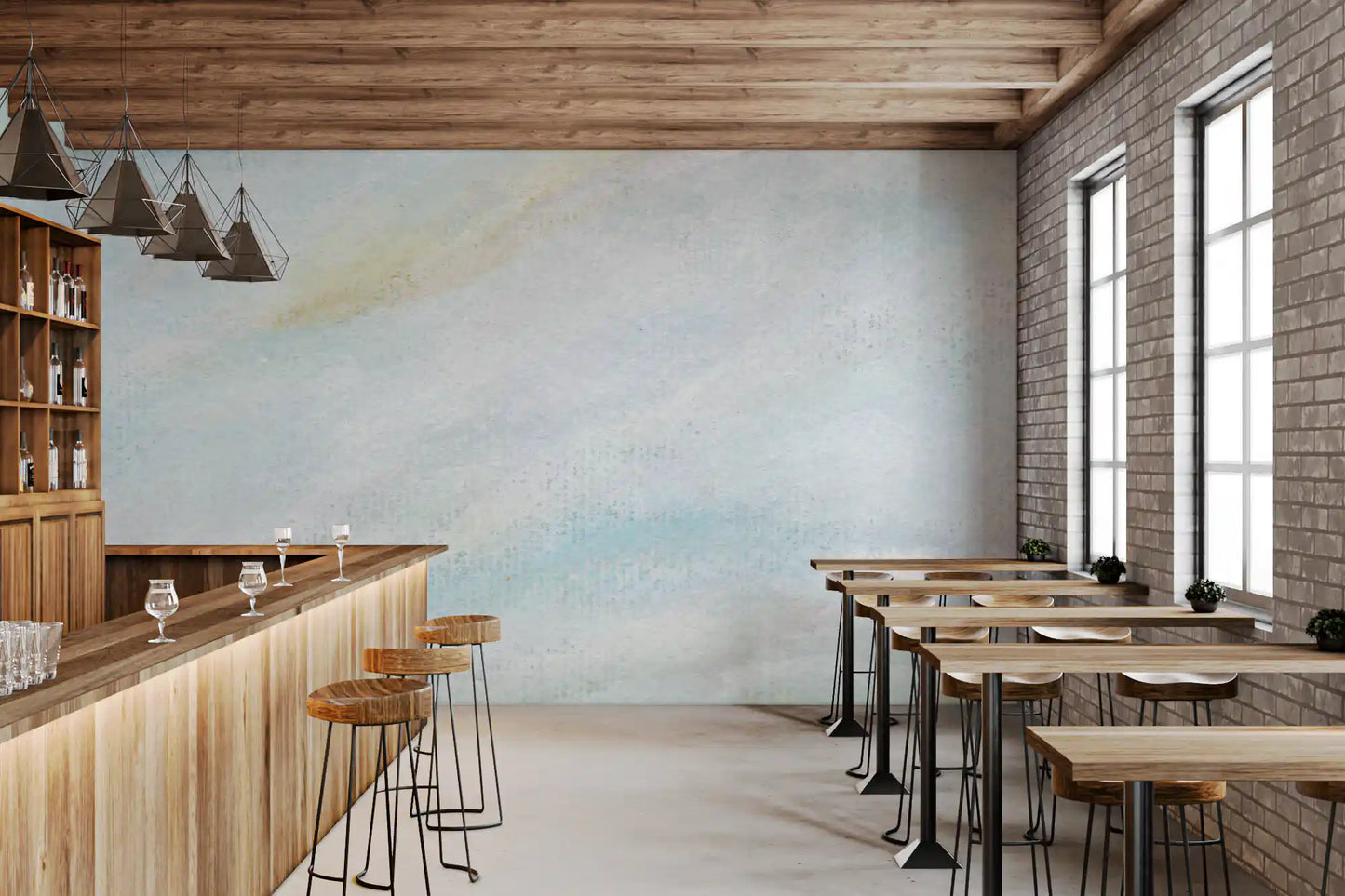 Ethereal Wash of sky Wall Mural