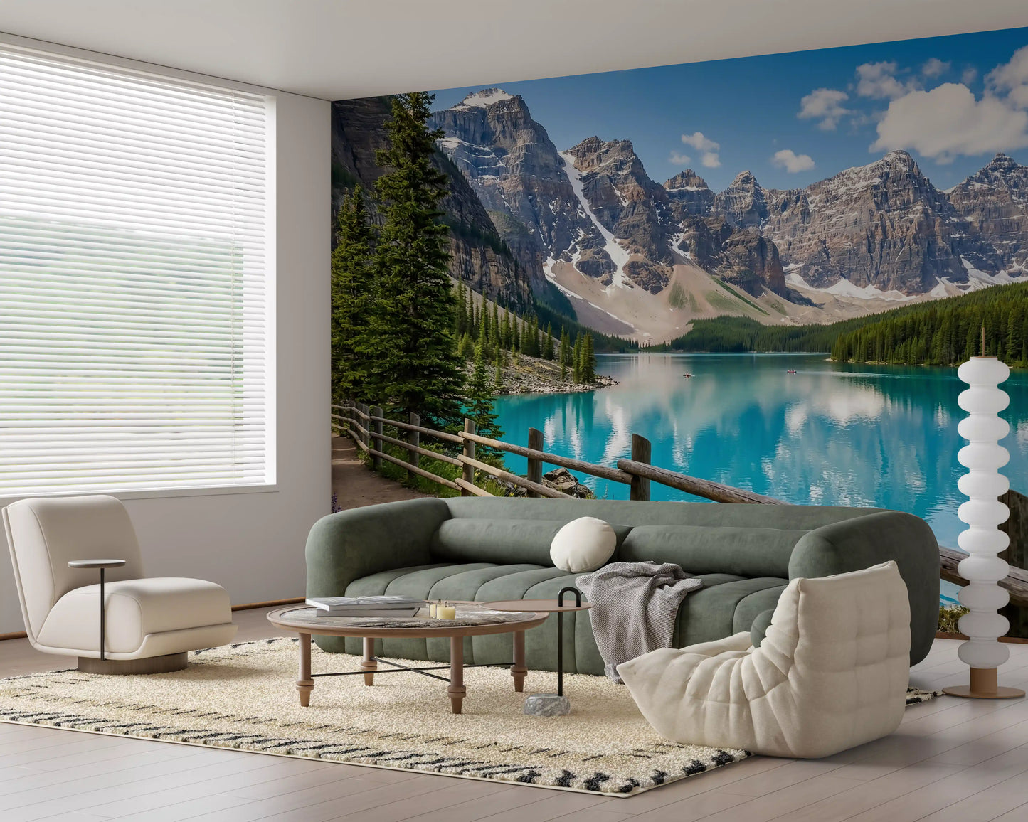 Turquoise Peaks Trail Wall Mural