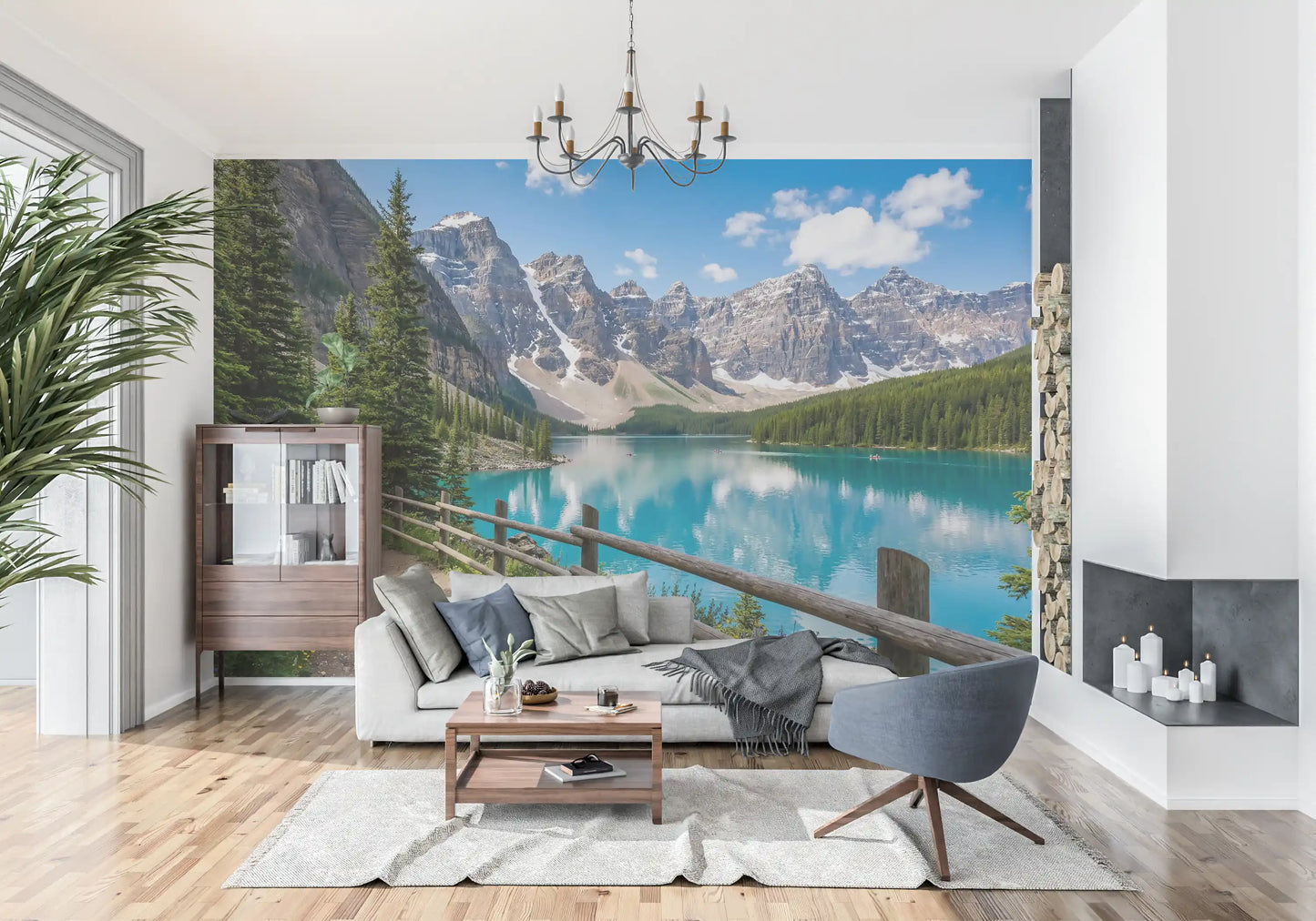 Turquoise Peaks Trail Wall Mural