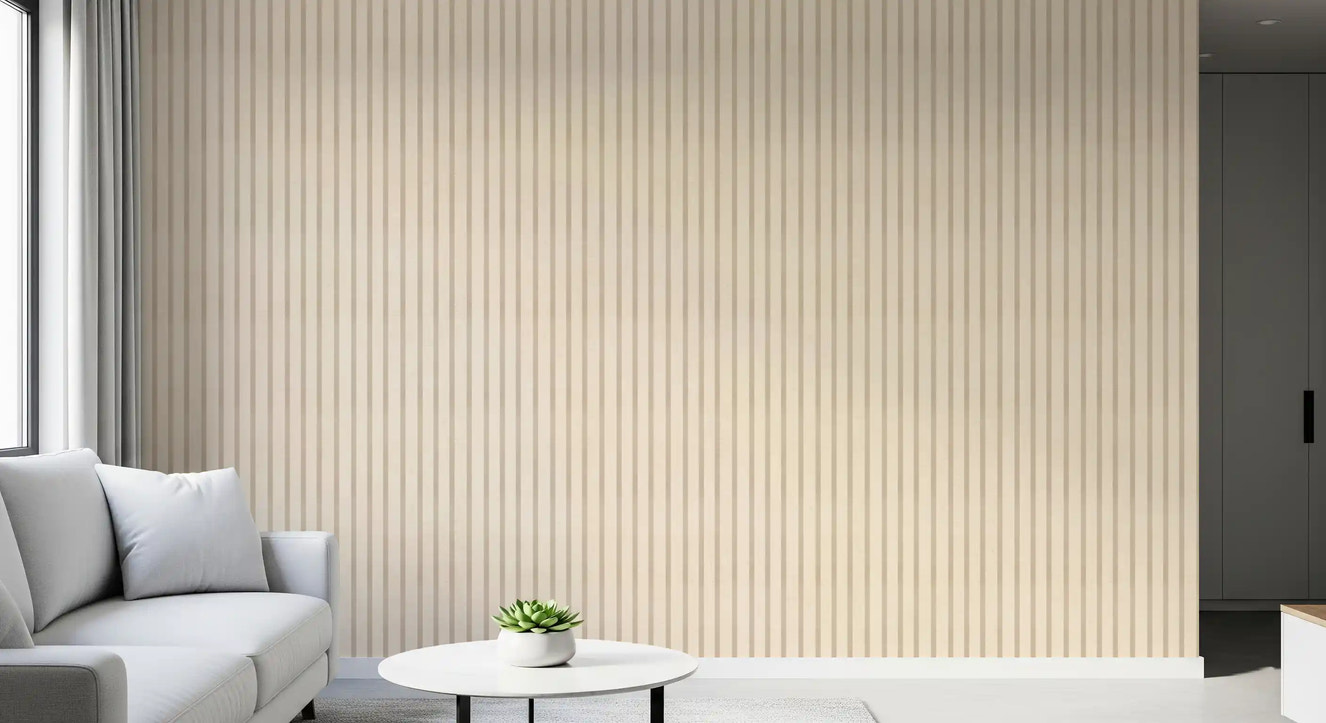 Soft Candy Stripes On Canvas Vintage Wallpaper⁠
