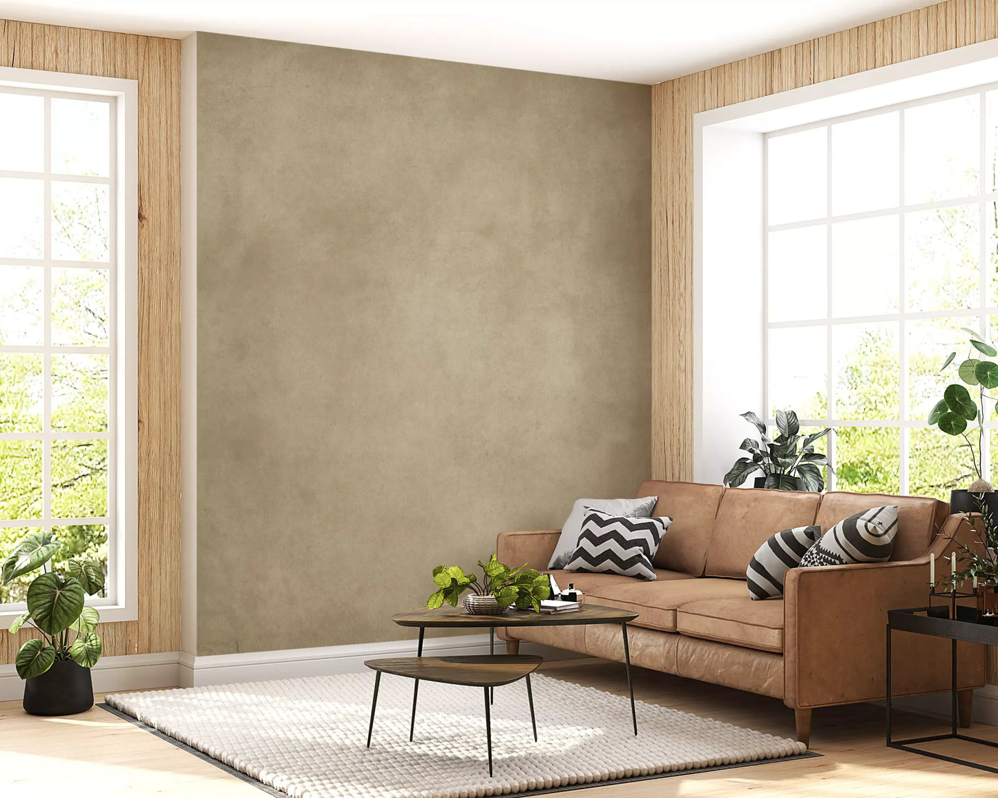 Soft beige paper wall mural with faded texture wall mural detail