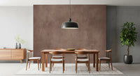 Matte mulberry wall mural surface, brown texture wall mural in dining room